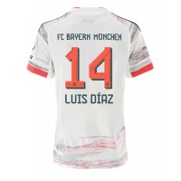 Camiseta Bayern Munich Luis Diaz #14 Visitante Equipación para mujer 2025-26 manga corta